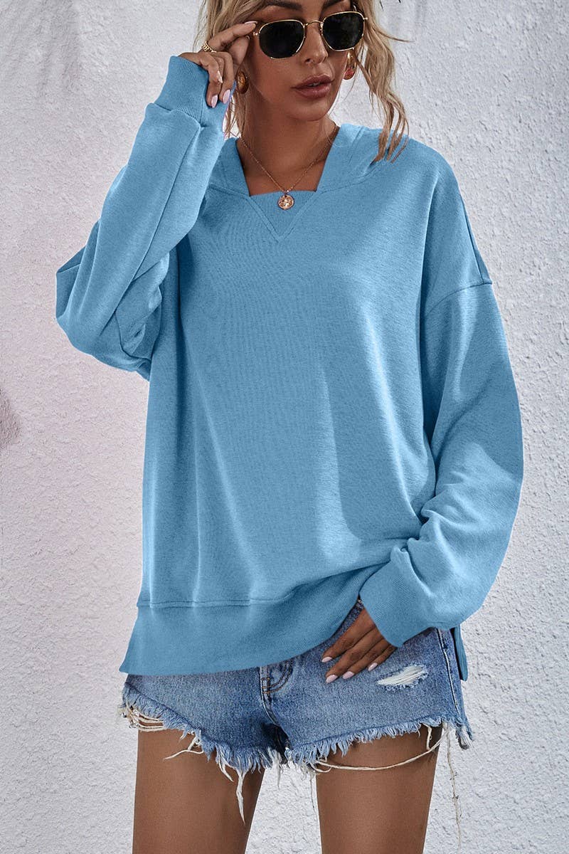 WOMEN CASUAL FLEECE HOODIE_CWOHOL0456