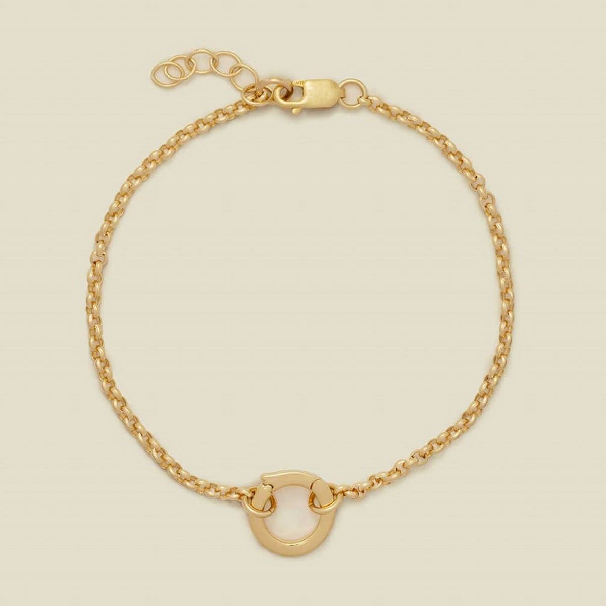High-end simple loose ring paper clip bracelet