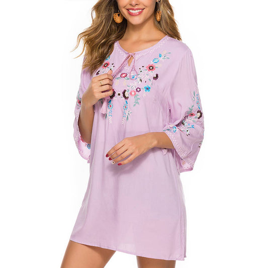 Loose vintage French dress