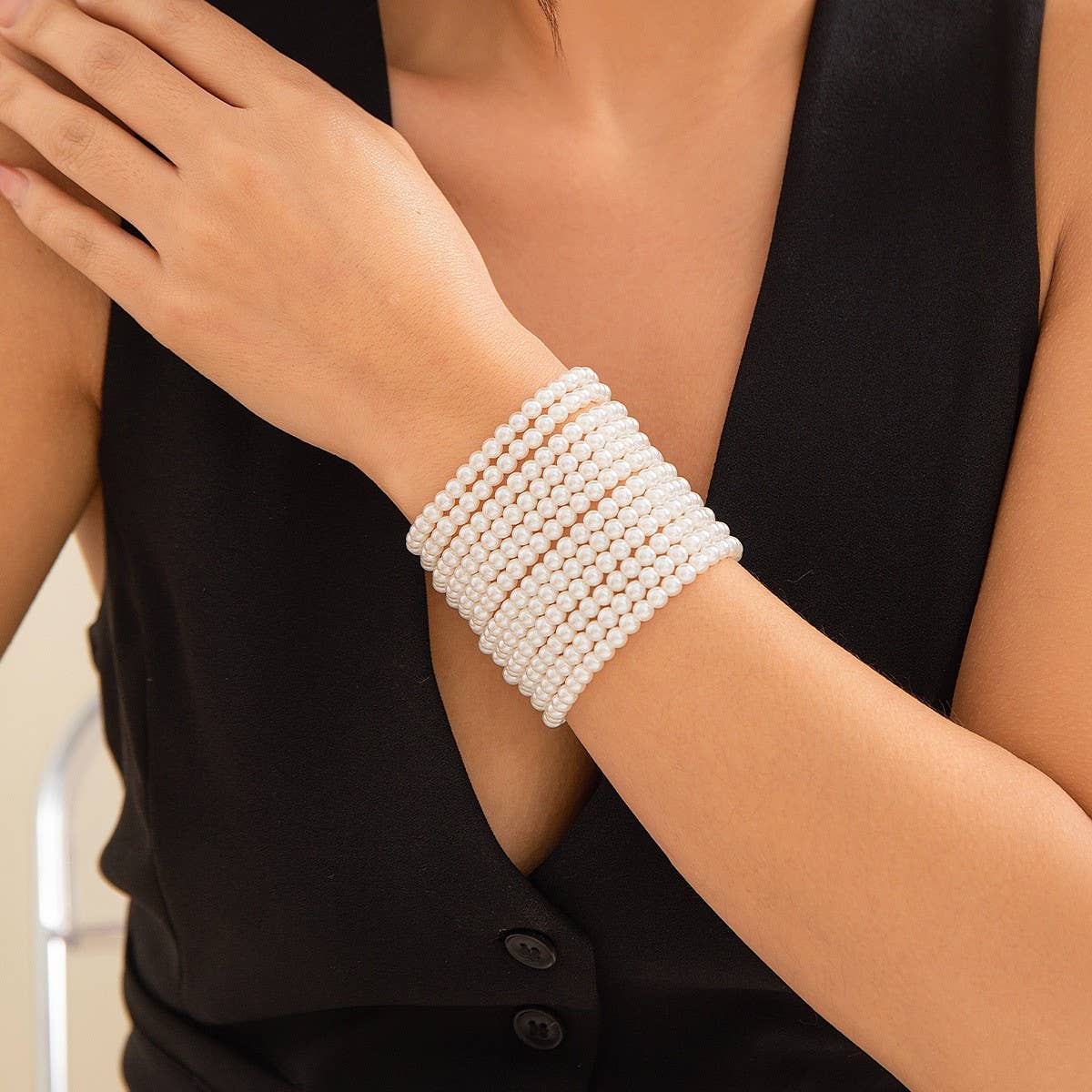 BIG ROUND BEAD IRREGULAR VERSATILE NECKLACE_CWMM3134