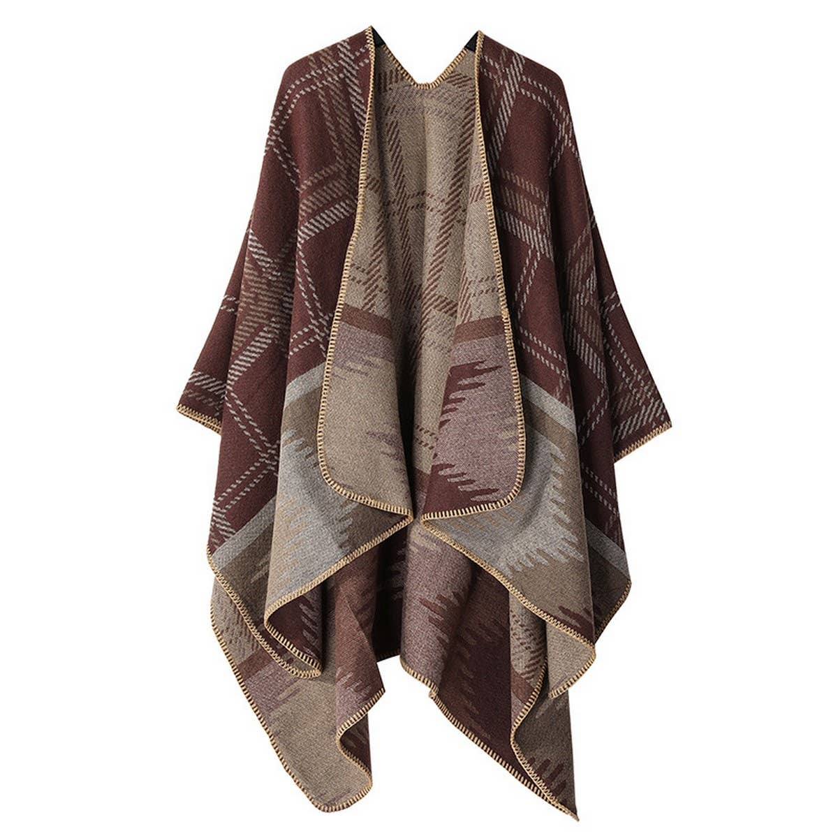 SHAWL FASHION ALL-MATCH THICK BLANKET CAPE CLOAK