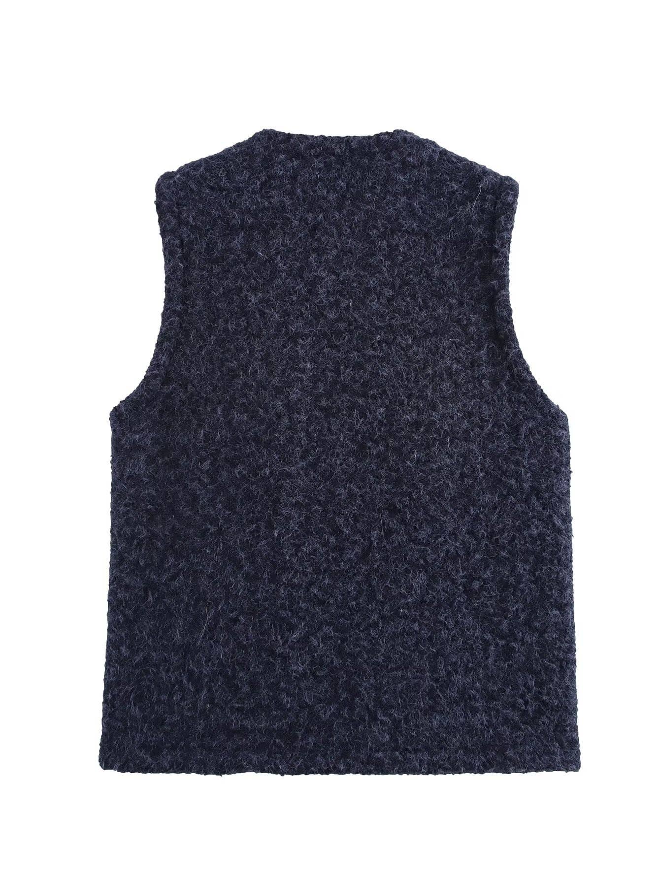 FASHION CASUAL LOOSE LACE-UP SLEEVELESS WAISTCOAT