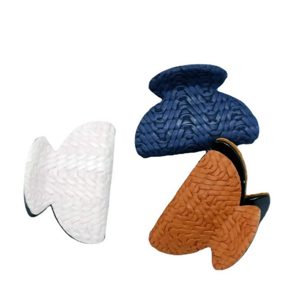 Mini Woven Faux Leather Tribal Hair Claw