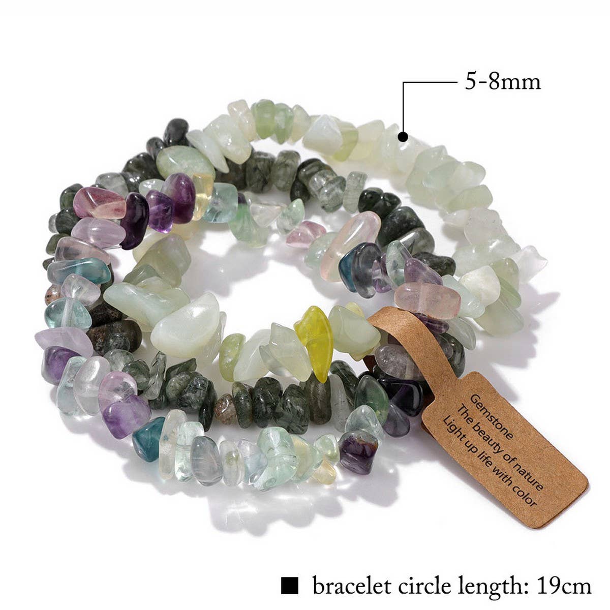 CWAJE4296_VINTAGE IRREGULAR GRAVEL THREE-PIECE BRACELET