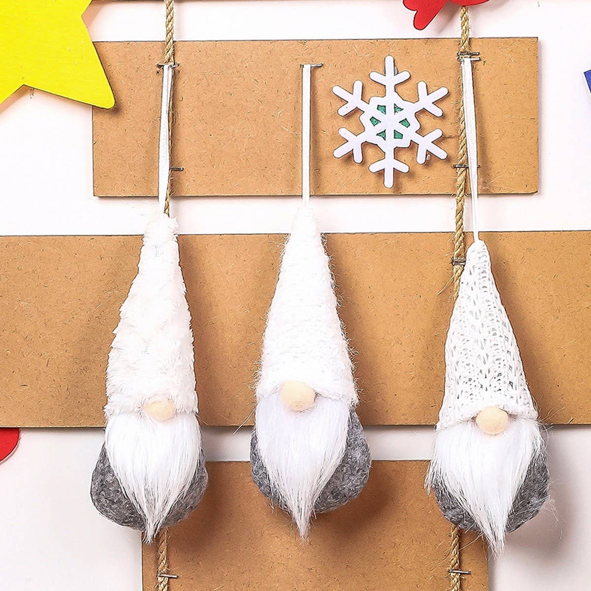 CHRISTMAS DECORATIONS KNITTED SMALL PENDANTS