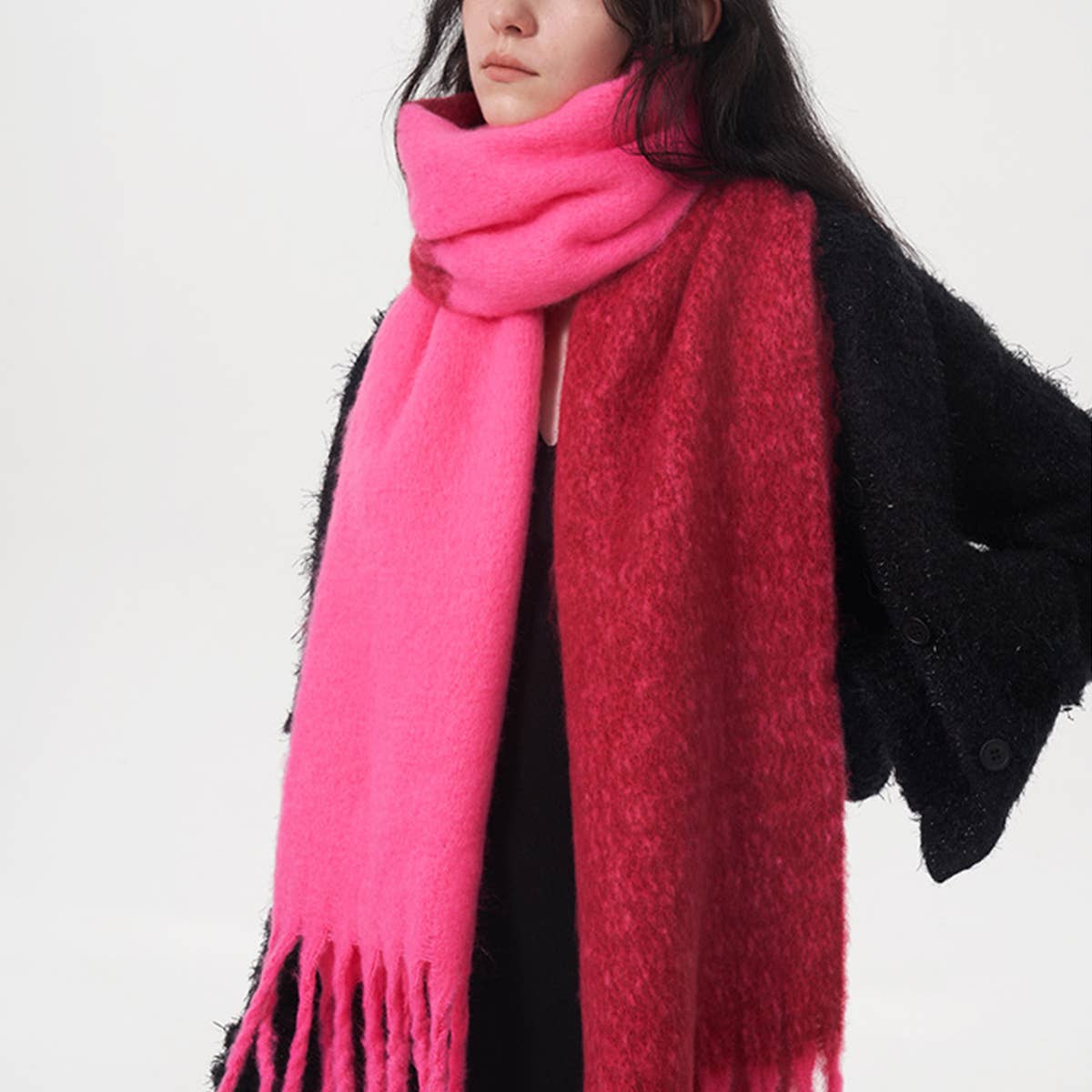 Autumn Winter Double-Color Faux Cashmere Scarf_CWASC0329