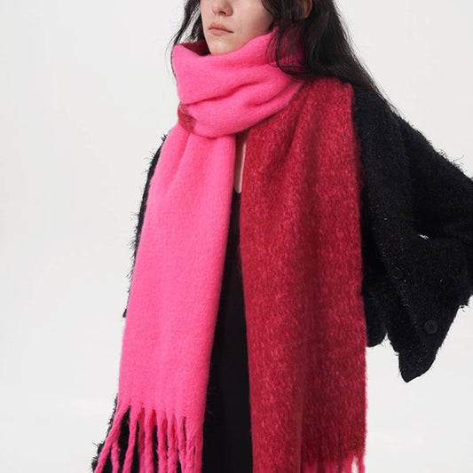 Autumn Winter Double-Color Faux Cashmere Scarf_CWASC0329