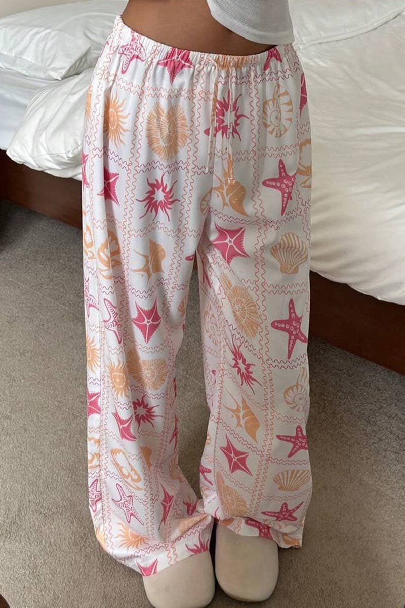 CWBLP2067_SUMMER CASUAL ALL-MATCH MOPPING PANTS