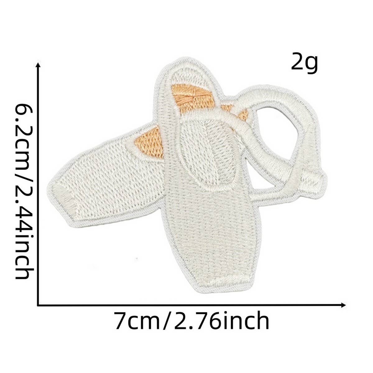 CUTE SOLID COLOR CARTOON BOW EMBROIDERED PATCH