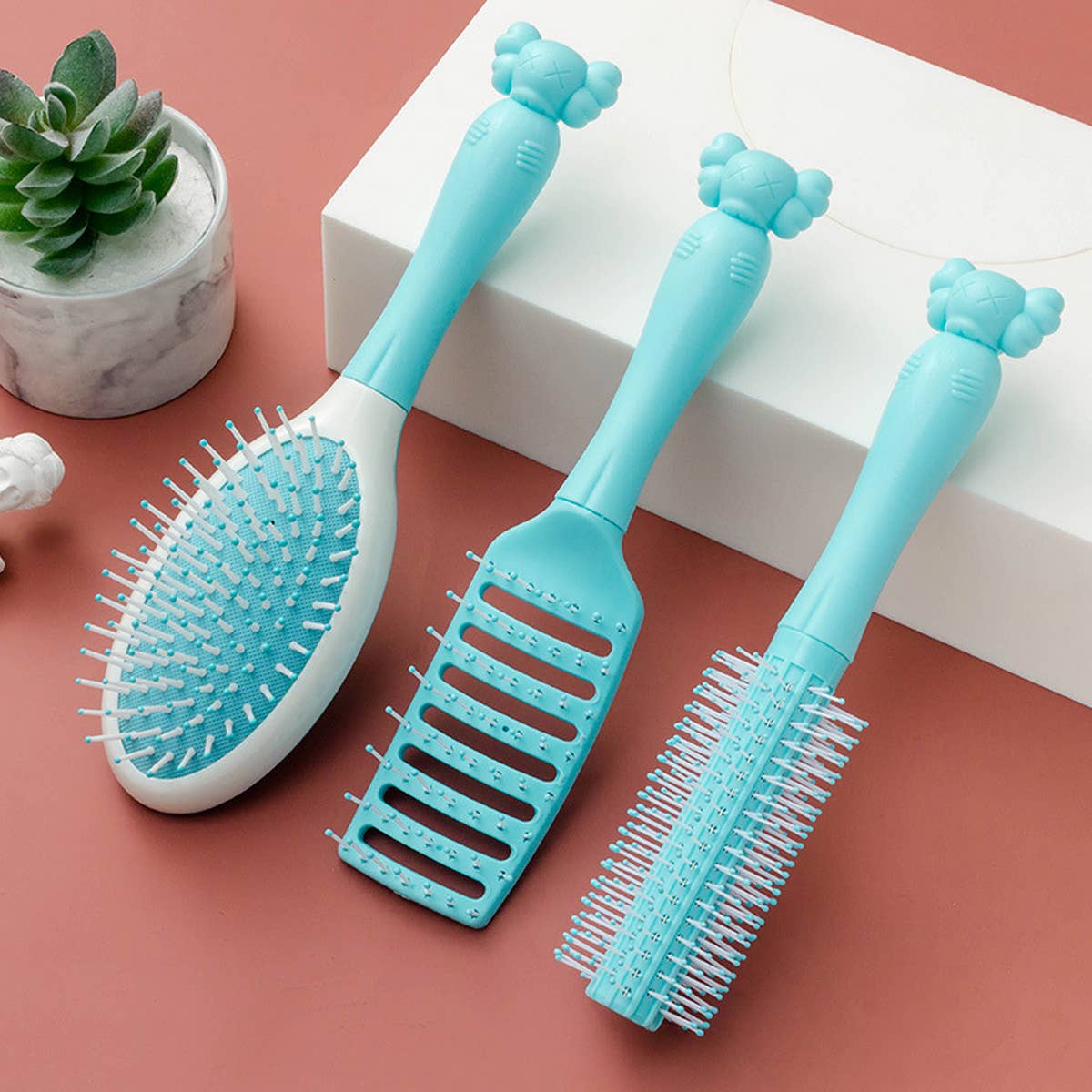 MASSAGING ROLLER COMB FOR LONG HAIR CURLY HAIR