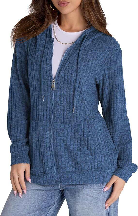 LONG SLEEVE SOLID COLOR PIT STRIP WOOLEN HOODIE