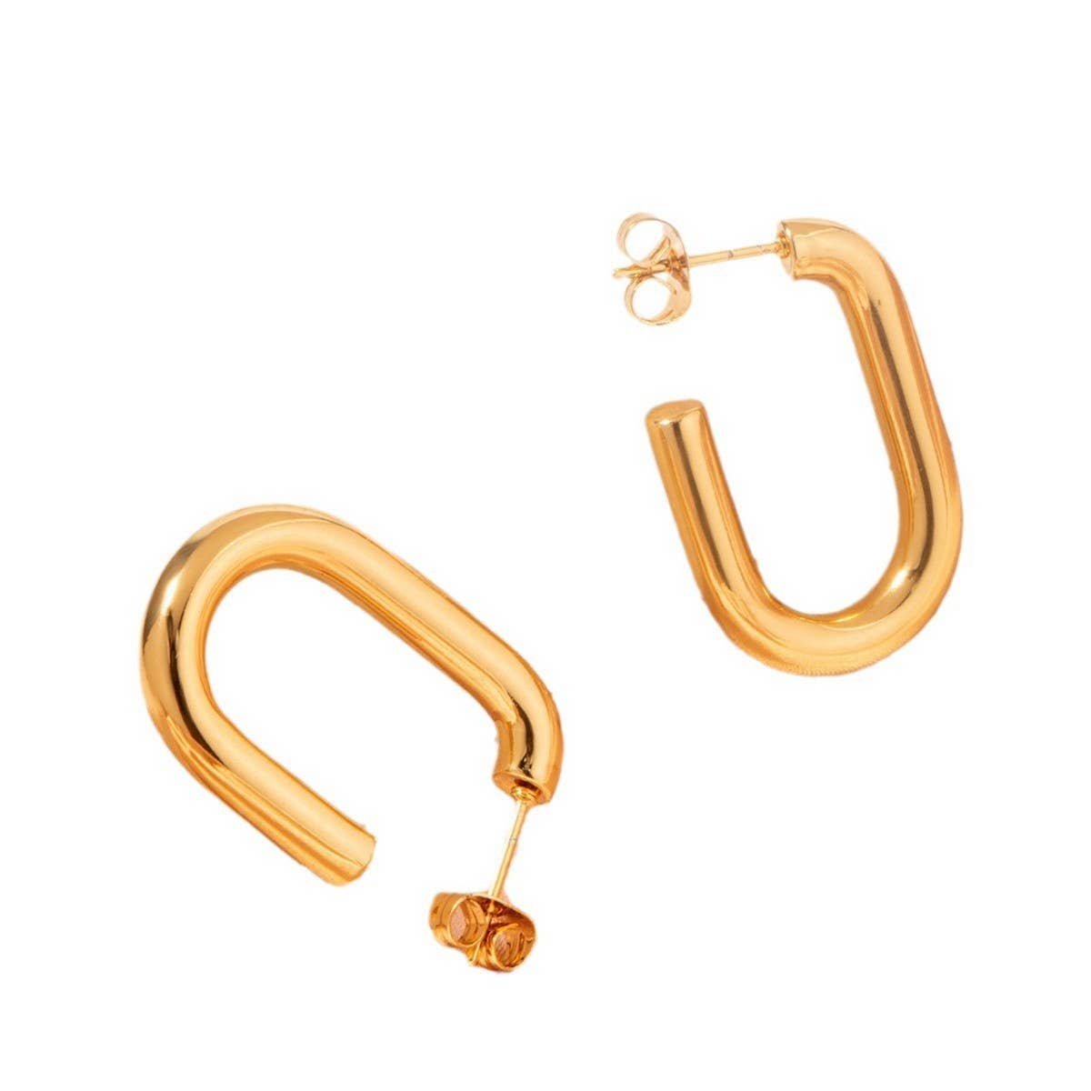 STAINLESS STEEL U-SHAPED PERSONALITY EARRINGS_CWMM3620