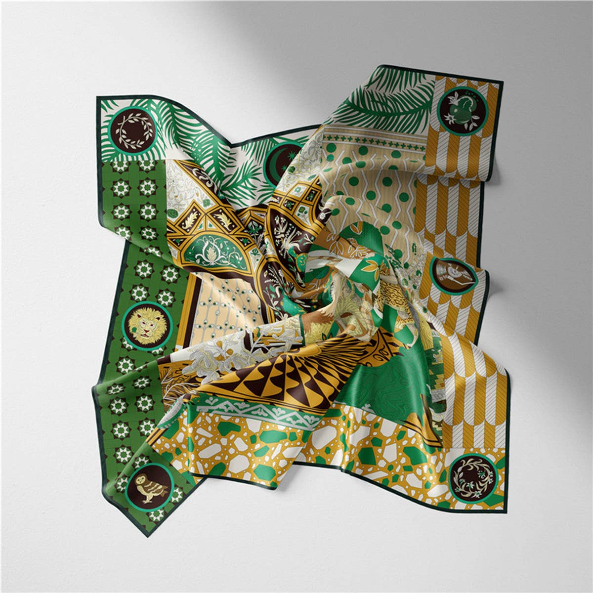 Printed Satin Head Wrap Scarf for Warmth & Style_CWASC0662