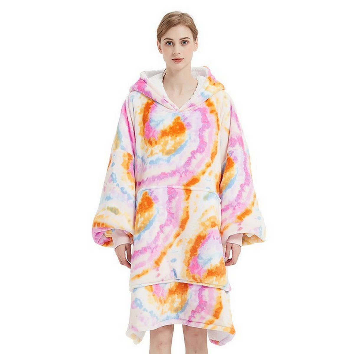 Lazy Wearable Blanket Hoodie for Adults_CWMM8986