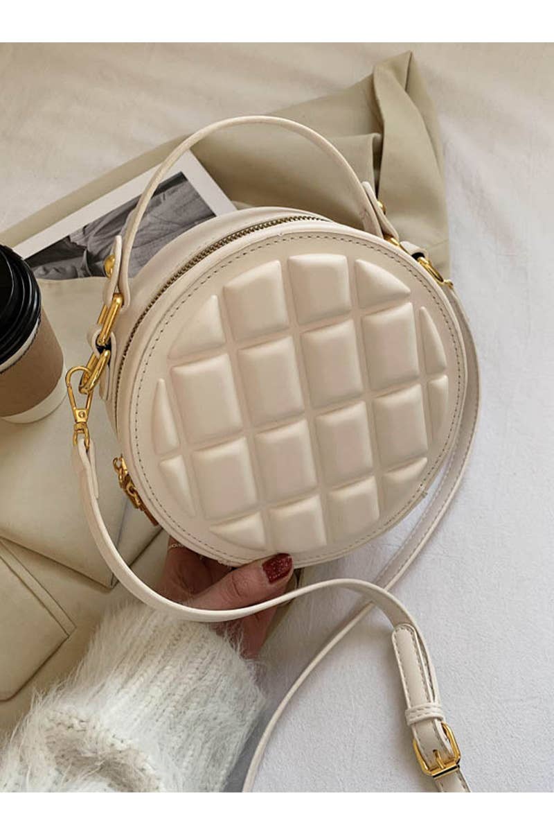 WAFFLE LOUND CROSS BODY BAG_CUAB0087