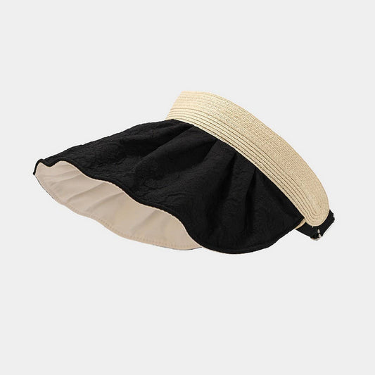 Reversible Wide Brim UV Protection Visor Hat_CWAH3314