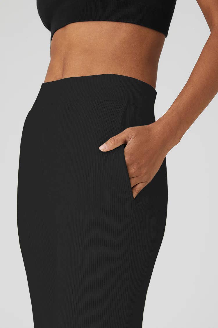 SOLID COLOR LONG LOOSE YOGA PANTS