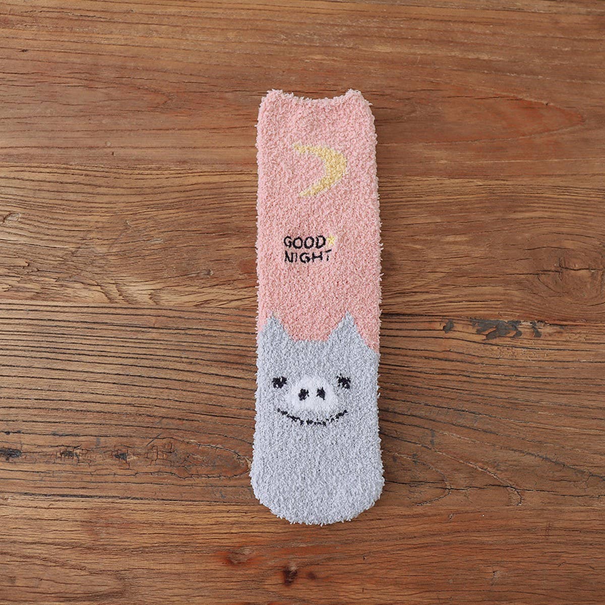 WARM FLEECE CARTOON MID-CALF SOCKS