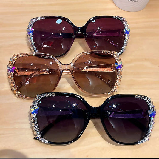 WOMEN RHINESTONE POLARIZED SUNGLASSES