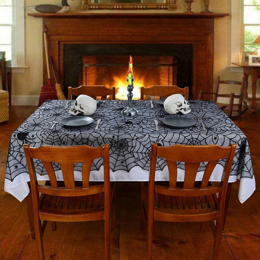 HALLOWEEN LACE SPIDER WEB WALLPAPER