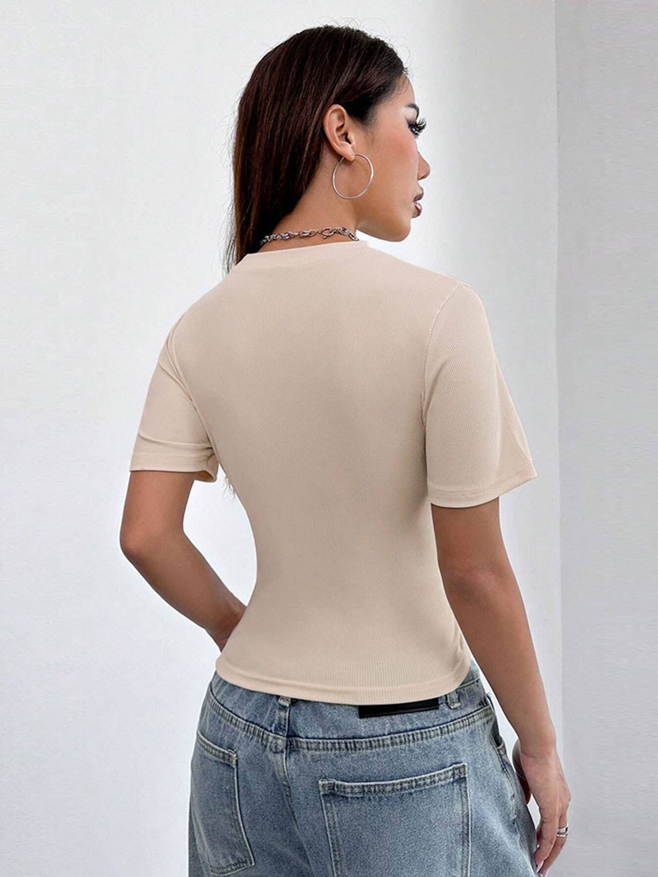 Women¡¯s Elegant Sweet & Spicy Fitted T-Shirt