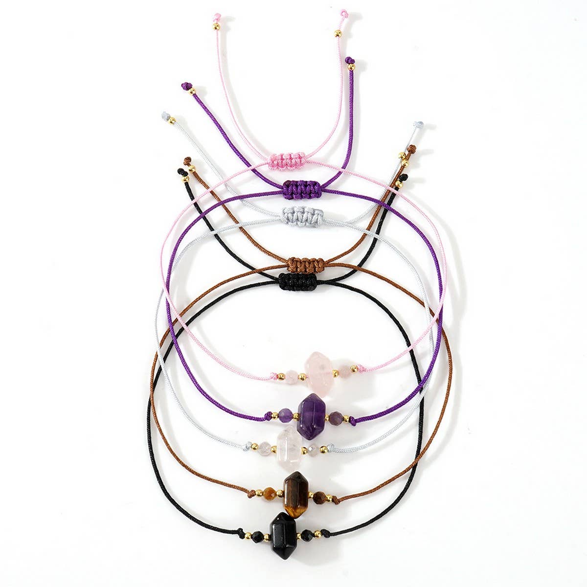 AMETHYST SEMI-PRECIOUS GEMSTONE BRACELET_CWAB4642