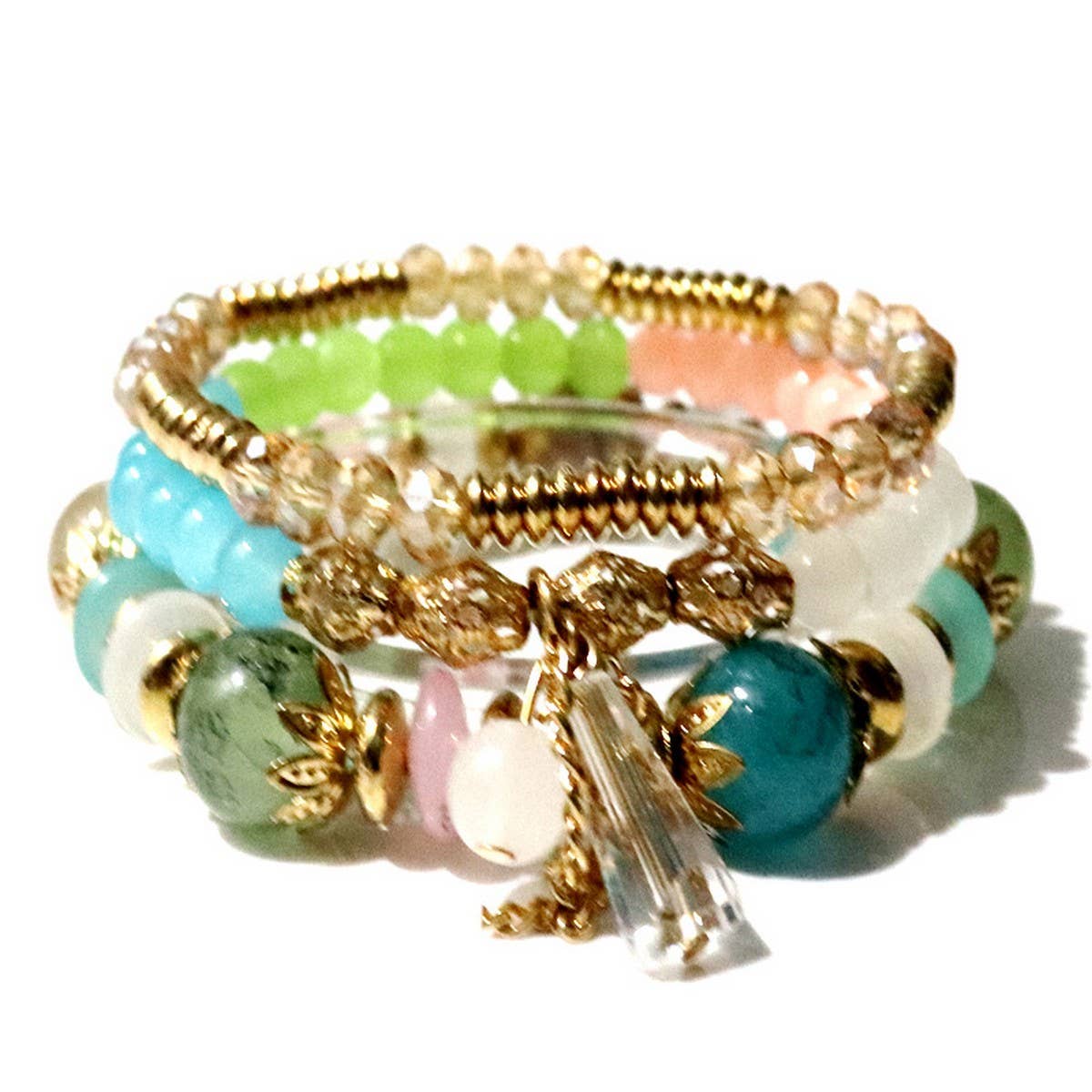 BOHEMIAN MULTI LAYERED CRYSTAL FASHION BRACELET_CWASC0699