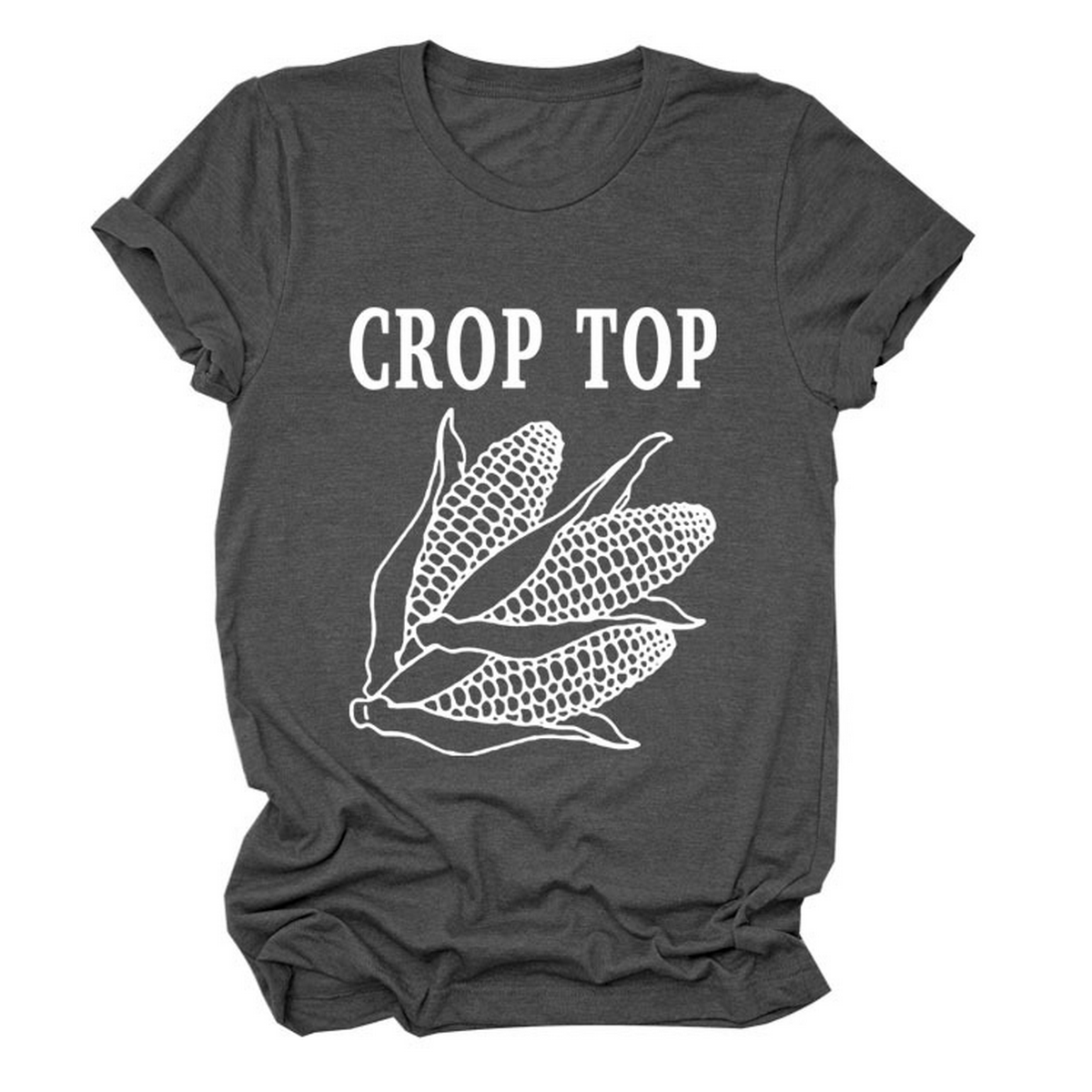 Corn Letter Print Tee ? Women¡¯s Casual T-Shirt