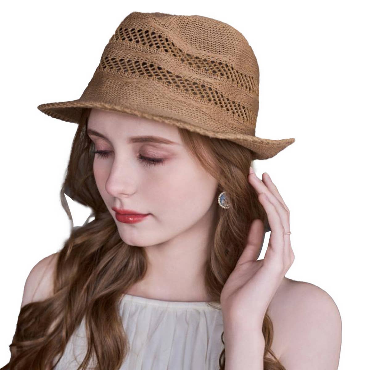 STRAW SUN PROTECTION BUCKET HAT_CWAH1332