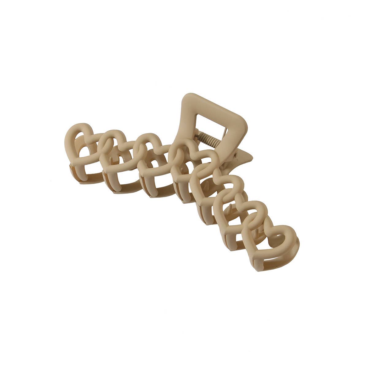 Colorful hollow heart-shaped hairpin simple clip_CWAHA0470