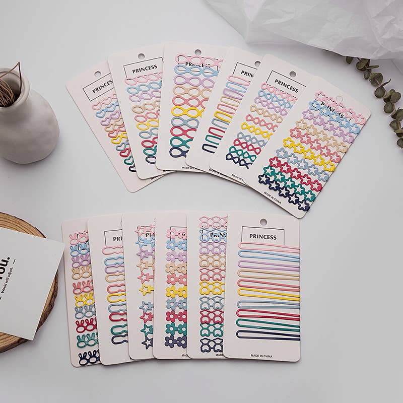 Hollowed-out star flower wave clip