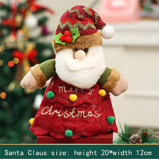 CWMM9355_CARTOON 3D DOLL ZIPPER LETTER TREE SHAPE GIFT BAG