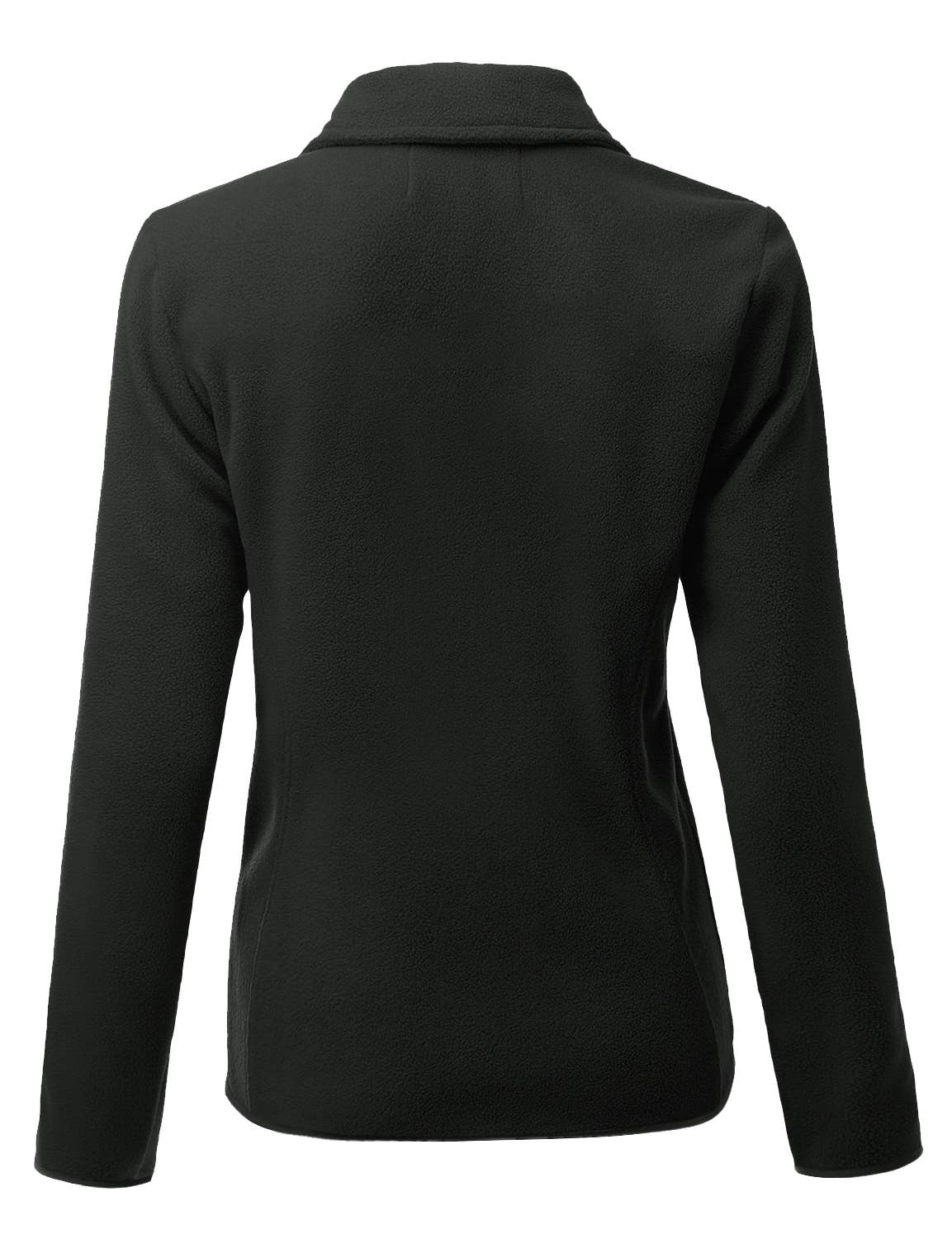 CWOJA693_Long Sleeve Full-Zip Thermal Basic Fleece Jacket
