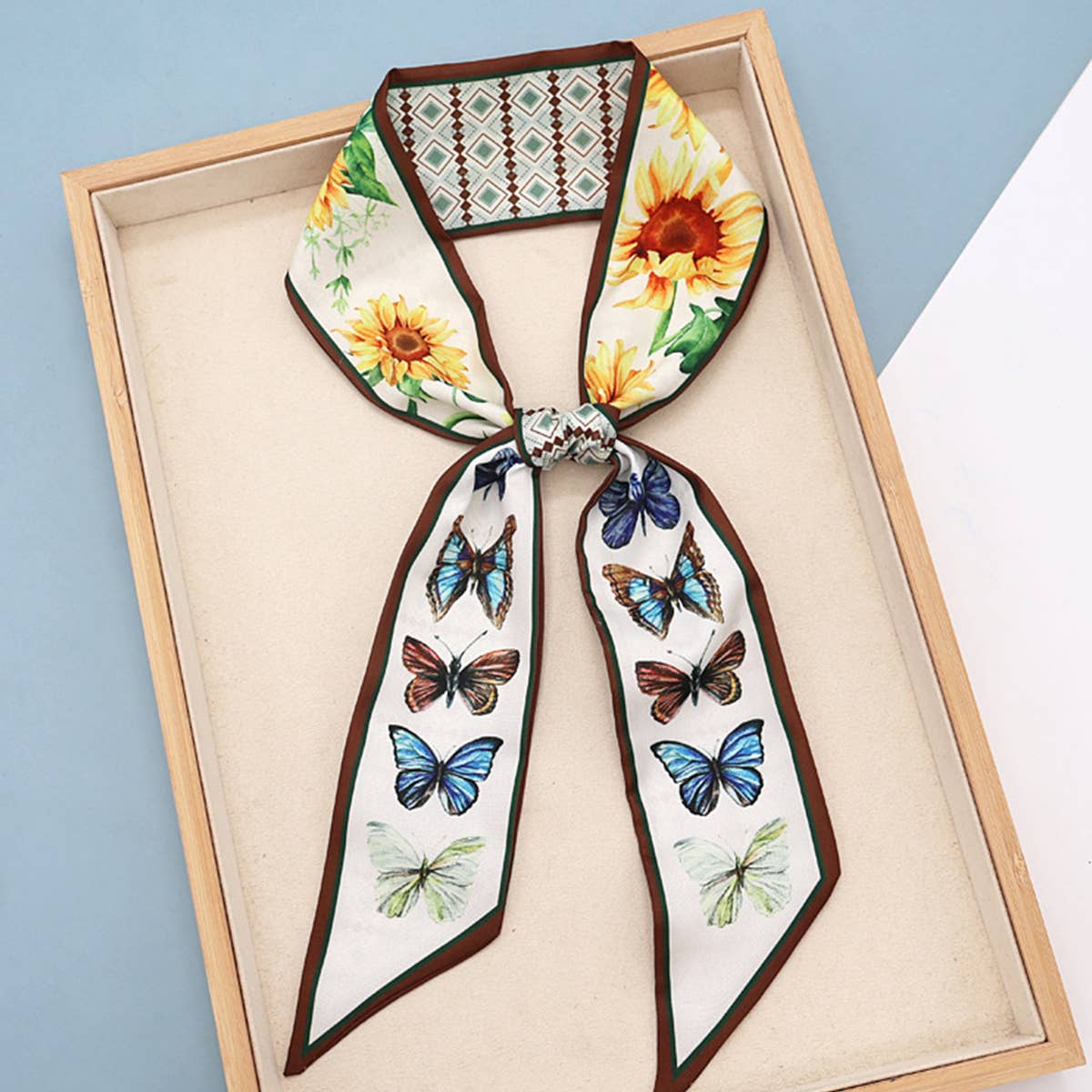 Fruit Print Twilly Scarf ? Hair Tie & Bag Ribbon