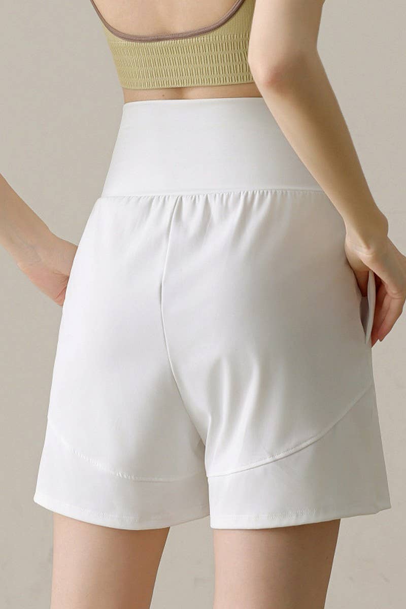 CWBSP0223_HIGH WAISTED YOGA CASUAL SPORTS SHORTS