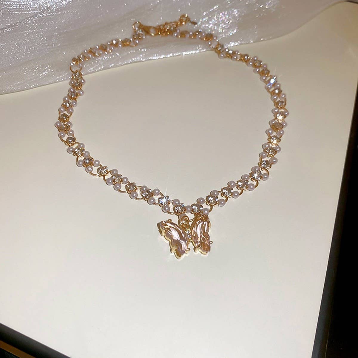 BUTTERFLY LIGHT LUXURY NECKLACE_CWAJE2060