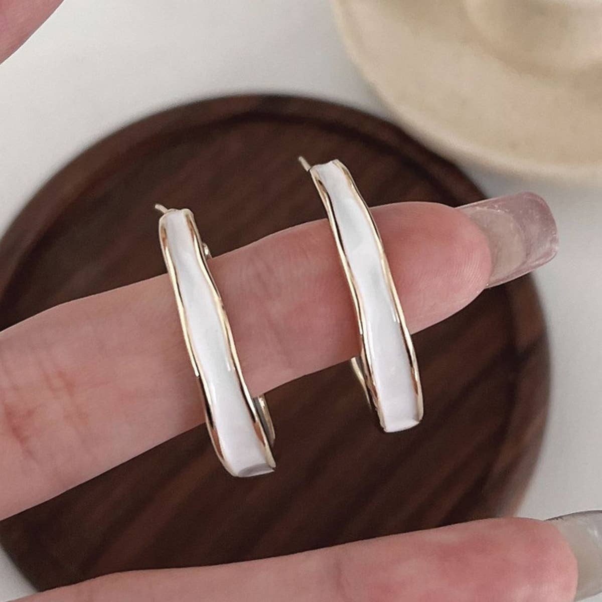 FRENCH HIGH-END C-RING EARRINGS
