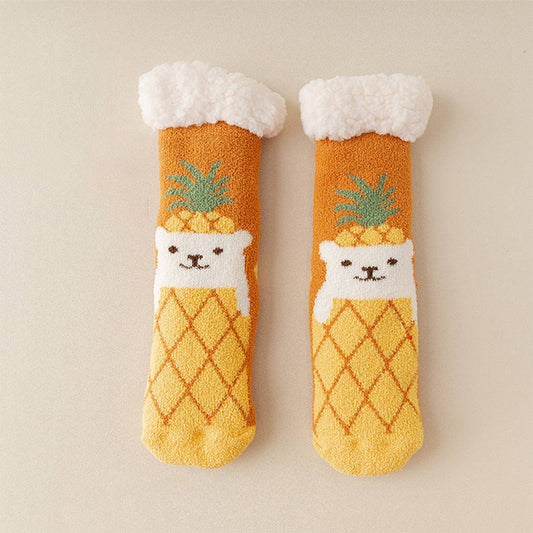 WINTER MID-TUBE NON-SLIP FLOOR SOCKS FOR WOMEN