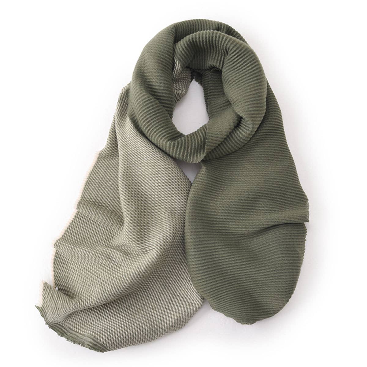 Double-Sided Crinkle Scarf - Elegant Winter Wrap