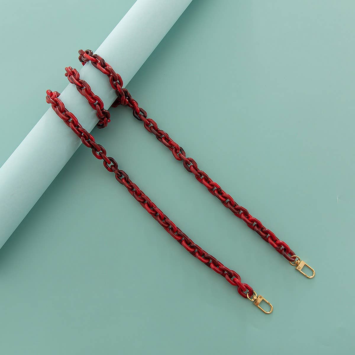 47.24" Jelly Crystal Clear Chain Bags Strap_CWMM5069