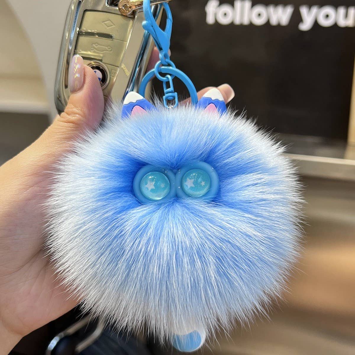 CWMM10411_CUTE CAT KEYCHAIN  BAG CHARM GIFT