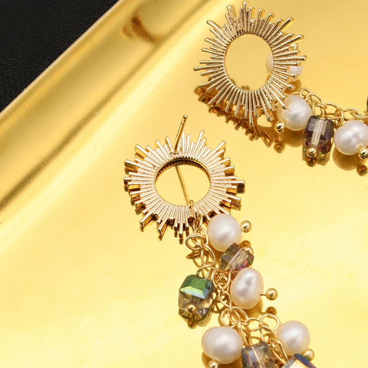 PREMIUM VINTAGE NATURAL FRESHWATER PEARL EARRINGS_CWAJE3803