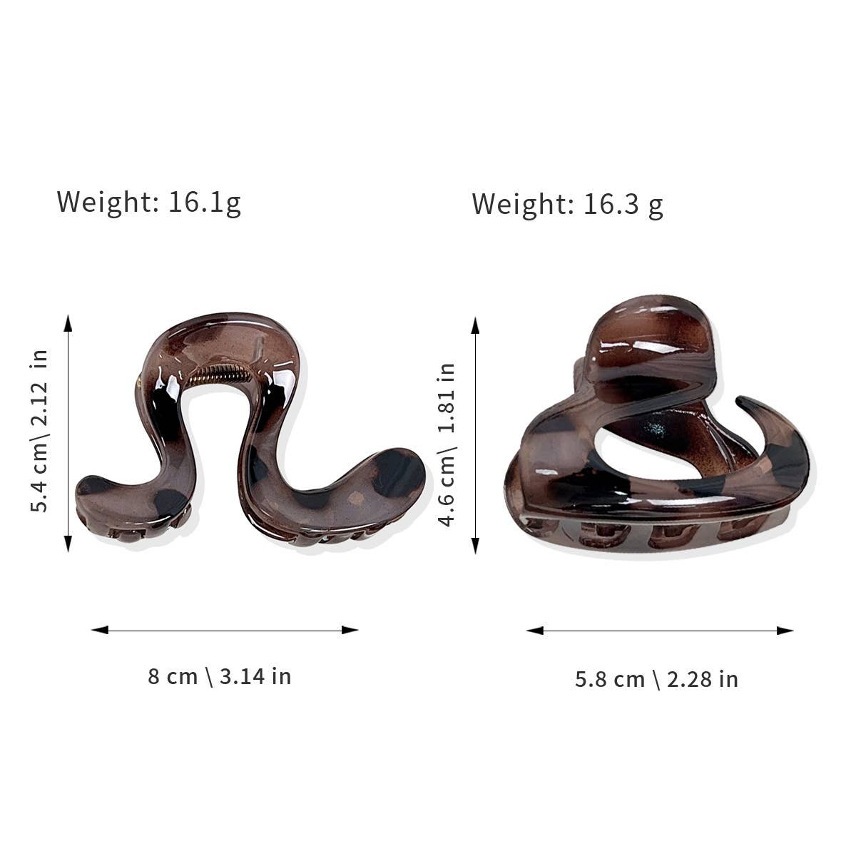 High-end semi-tied simple geometric hair clips