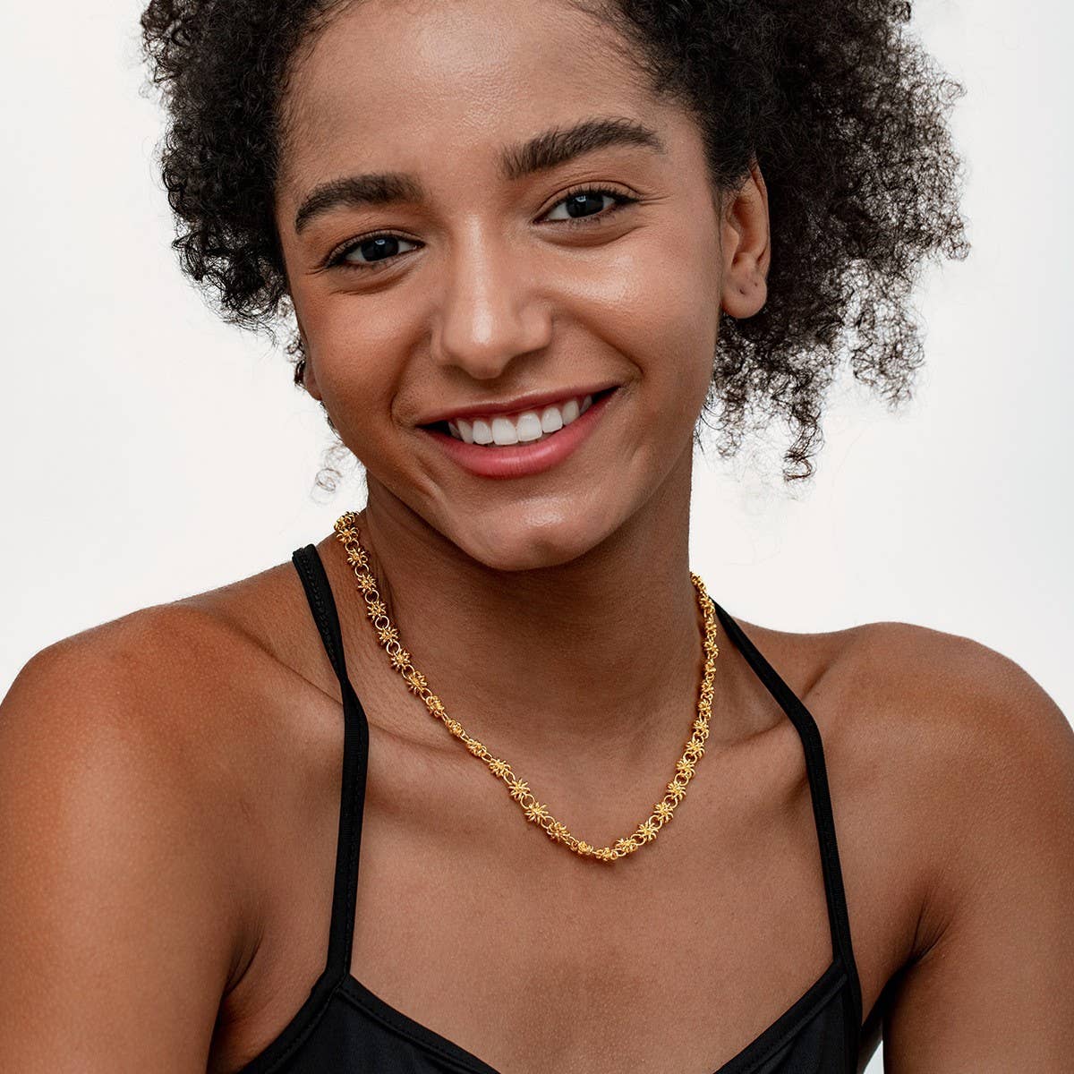 VINTAGE FLOWER NECKLACE SUN PATTERN NECKLACE