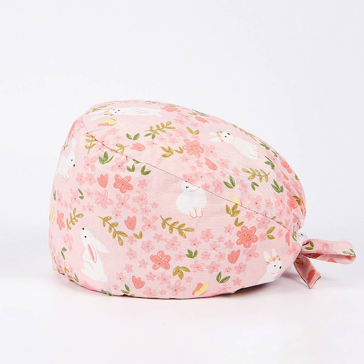 SURGICAL CAP SCRUB CAP COTTON TIE PRINT CAP_CWAH3322