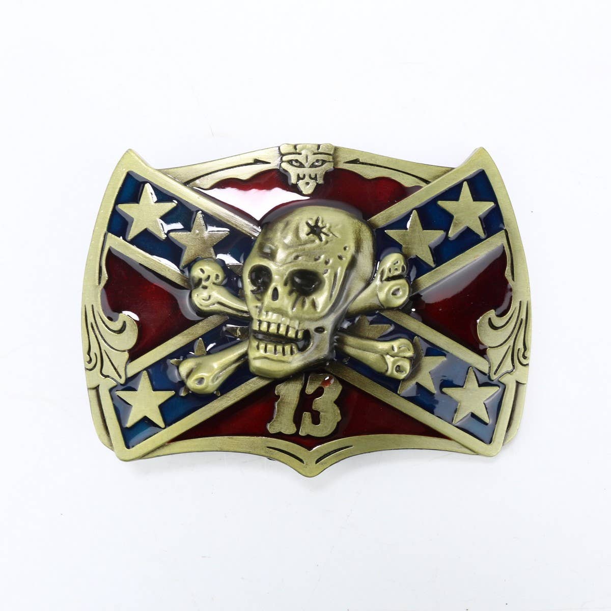 WESTERN BELT BUCKLES WITH MILITARY THEMES_CWABE0432