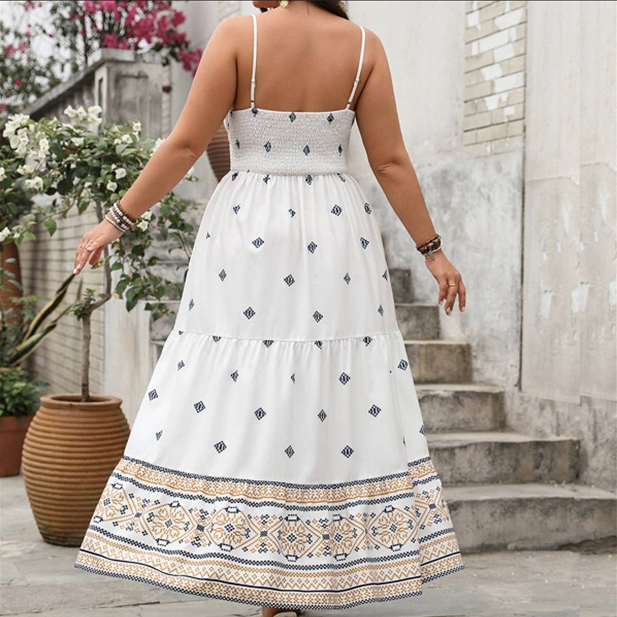 Elegant Floral Slim Fit Summer Cami Dress