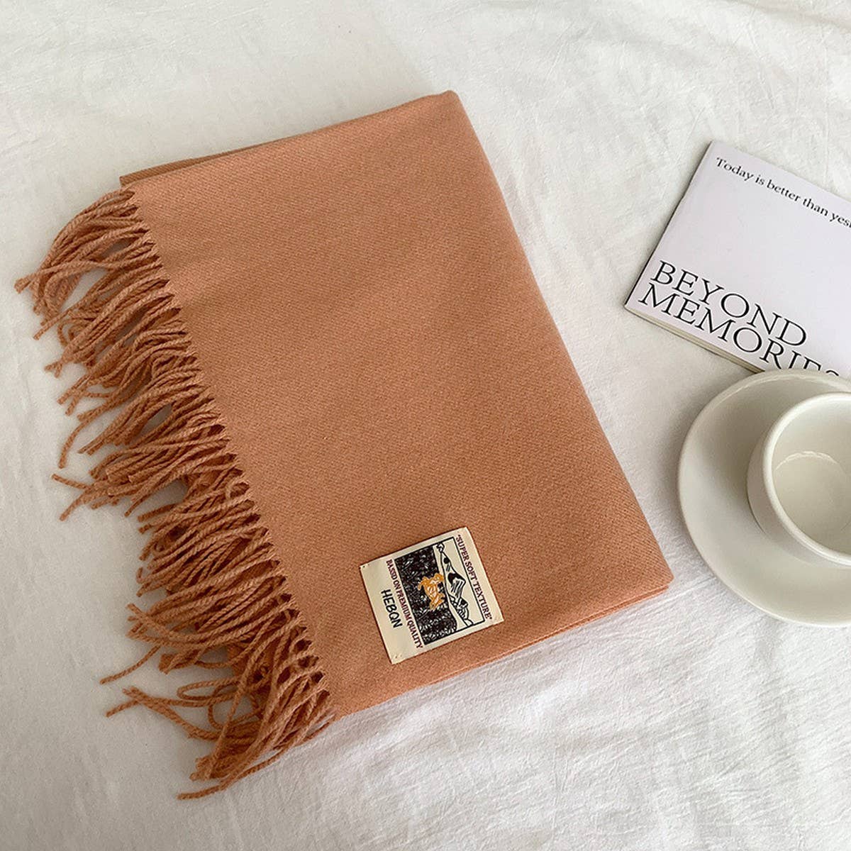 Solid Color Faux Cashmere Scarf -Winter Wrap_CWASC2303