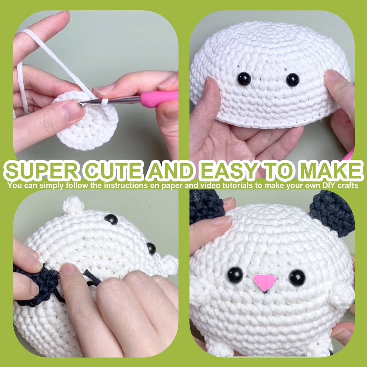 CUTE PUPPY DOLL CROCHET MATERIAL KIT