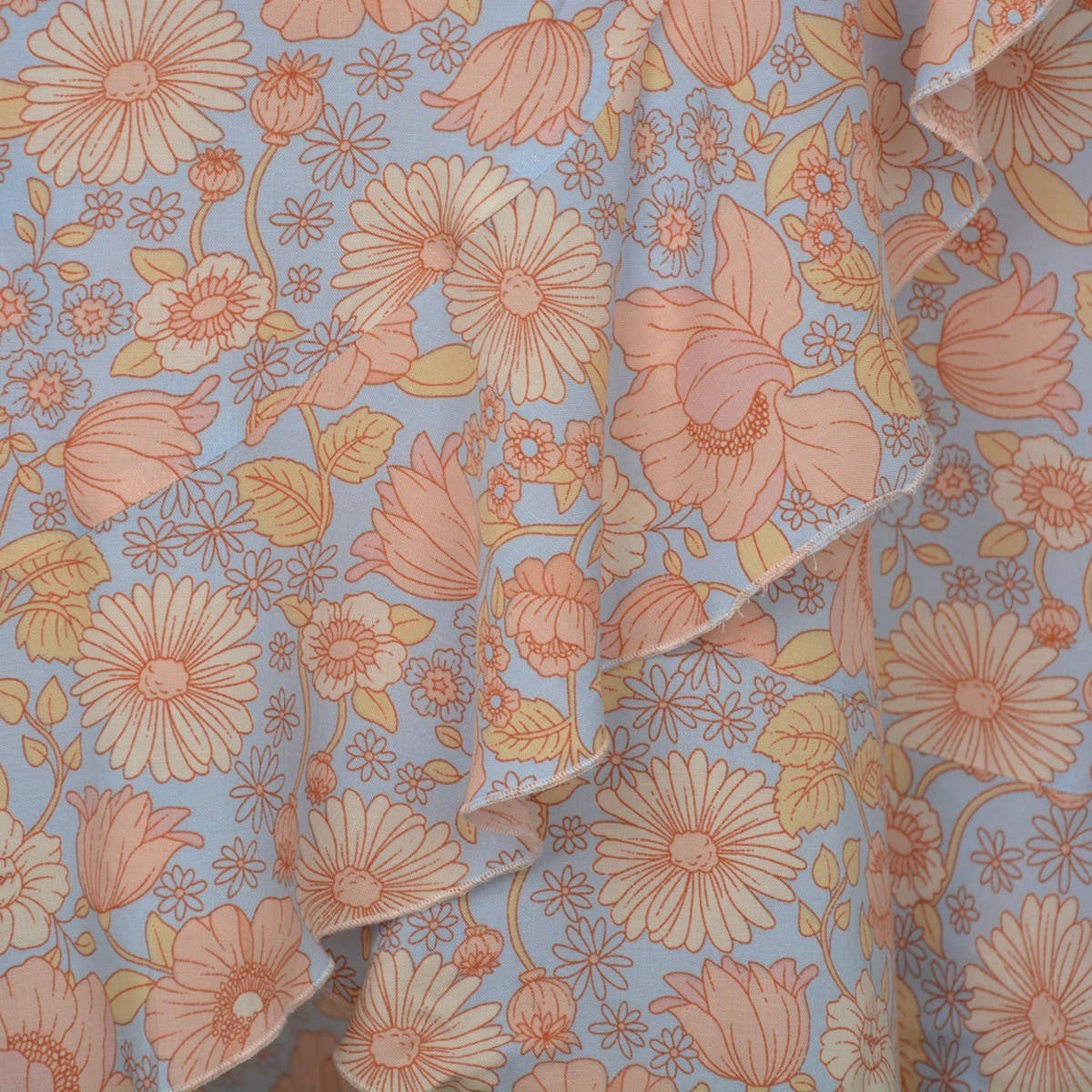 ONE-PIECE PRINTED LONG SKIRT IRREGULAR CASUAL SKIRT_CWAB4813